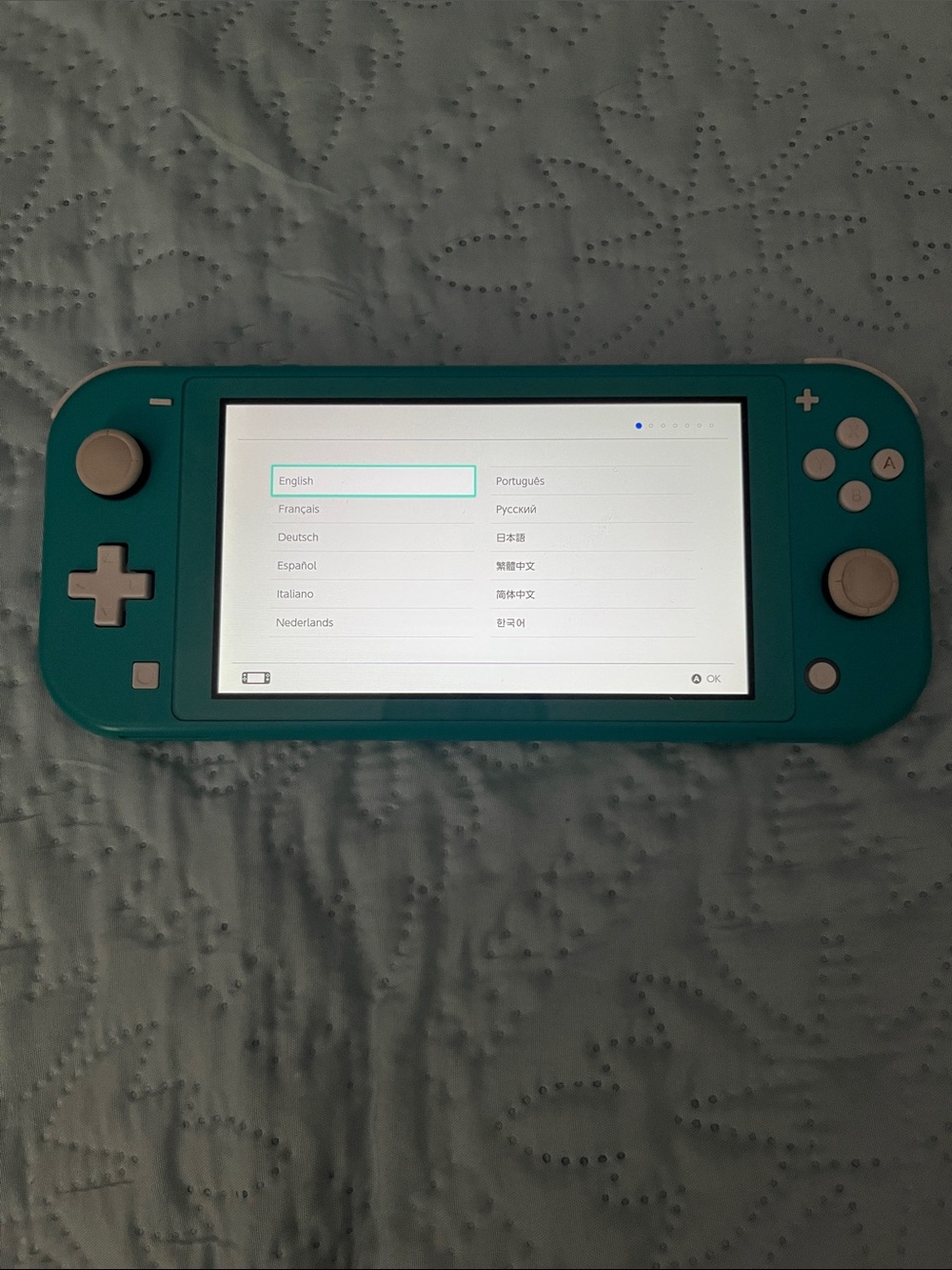 Turquoise Nintendo Switch Lite